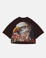 UNDERGOLD Golden Hills III Eagle Baby Tee Brown WMNS