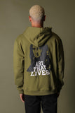 GFTDLA MONALISA OLIVE HOODIE