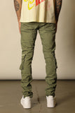 GFTD LA CARGO DENIM TINT OLIVE