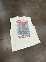 Distressed NASCAR Cut Off Shirt