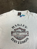 Harley Davidson Distressed Cropped Shirt