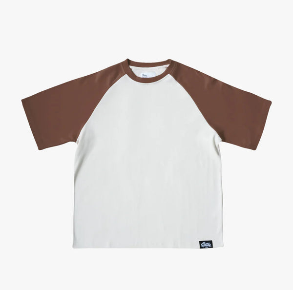 EPTM BOXY RAGLAN TEE BROWN