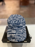 Supreme Logo Pattern 6 Panel Hat