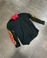 Flame Button Up