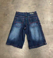 Southpole Denim Jorts Red Stitching