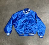 Satin Blue Bomber Jacket