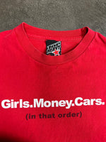 Top Heavy Girls Money Cars Tee