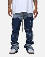 LIFTED ANCHORS "Venus" Floral Stacked Denim Jeans