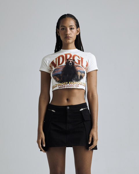 UNDERGOLD Golden Hills III Bear Baby Tee Bone WMNS