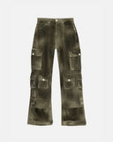 UNDERGOLD Multi-Pocket Cargo Jean Washed Green WMNS