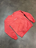 Berry Red ‘Batic’ Faded Crew