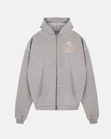 UNDERGOLD Golden Hills III Vintage Eagle Zip-up Hoodie Vintage Gray