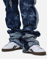 LIFTED ANCHORS "Venus" Floral Stacked Denim Jeans