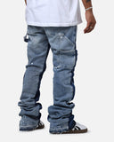 LIFTED ANCHORS "Venus" Floral Stacked Denim Jeans