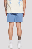 Outlaw Flame Fleece Shorts (Blue)