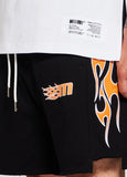 Outlaw Flame Fleece Short (Black)