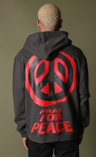 GFTDLA PRAY FOR PEACE GREY HOODIE