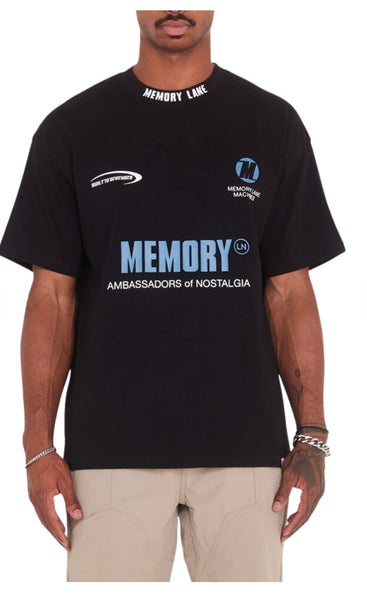 Memory Lane Fanfare Tee Black