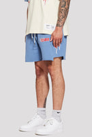 Outlaw Flame Fleece Shorts (Blue)