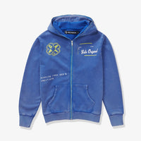 GALA ORIGINAL SHOT IN THE DARK FULL-ZIP HOODIE (VINTAGE BLUE)