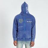 GALA ORIGINAL SHOT IN THE DARK FULL-ZIP HOODIE (VINTAGE BLUE)