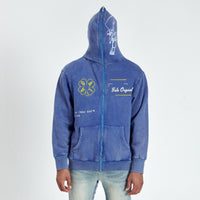 GALA ORIGINAL SHOT IN THE DARK FULL-ZIP HOODIE (VINTAGE BLUE)