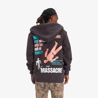 SUGARHILL "ANATOMY" FULL-ZIP HOODIE (VINTAGE BLACK)