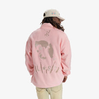 SUGARHILL "TEMPTATION" QUARTER ZIP (PINK FLEECE)