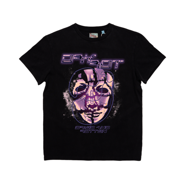 DRY ROT CYBER TEE VINTAGE BLACK