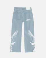 UNDERGOLD Golden Hills III Eagle Wide Jean Light Blue WMNS