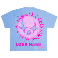 TOXICITY TROUBLE IN PARADISE BLUE SHIRT