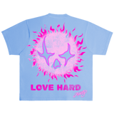 TOXICITY TROUBLE IN PARADISE BLUE SHIRT