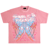 TOXICITY TROUBLE IN PARADISE SALMON SHIRT