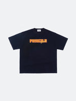 FRAGILE CLUB Vintage Navy Block Logo T-Shirt