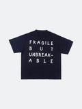 FRAGILE CLUB Vintage Navy 'Tape' Logo T-Shirt