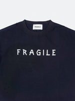 FRAGILE CLUB Vintage Navy 'Tape' Logo T-Shirt