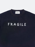 FRAGILE CLUB Vintage Navy 'Tape' Logo T-Shirt