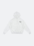 FRAGILE CLUB Heather Gray Zip-up