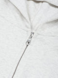 FRAGILE CLUB Heather Gray Zip-up