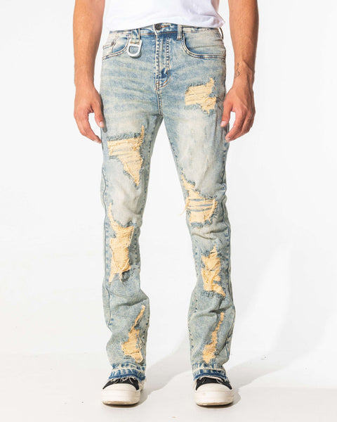 GALA RIVE STACKED DENIM (STONED INDIGO)